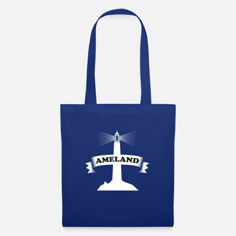 Ameland Design Motiv Holland - Stoffbeutel - Royalblau