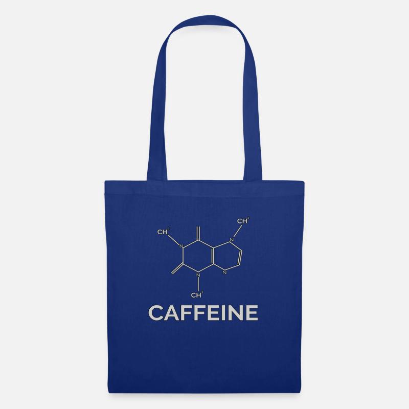 Molécule de caféine - Sac en tissu - bleu royal