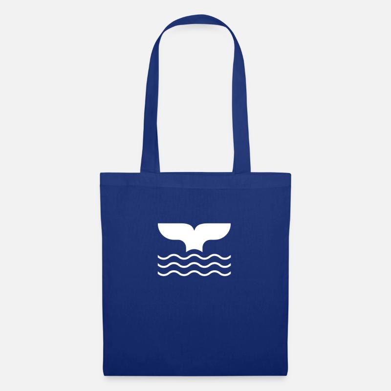 whale tail - Stoffbeutel - Royalblau