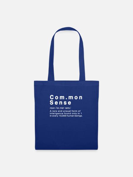 Lustige Common Sense-Definition für Geeks - Stoffbeutel - Royalblau