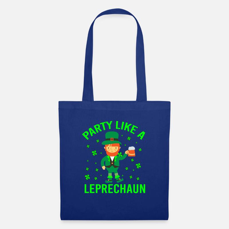 PARTY LIKE A LEPRECHAUN - Stoffbeutel - Royalblau