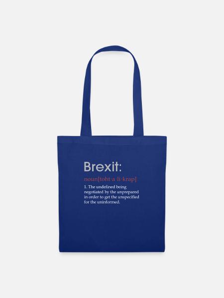 Lustiges Brexit-Definitionsgeschenk - Stoffbeutel - Royalblau
