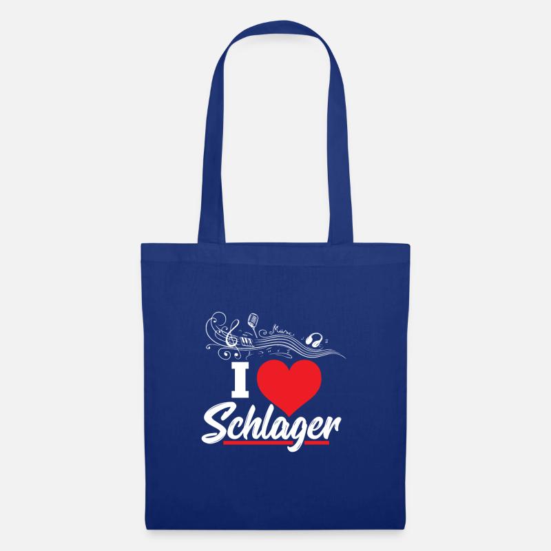 I Love Schlager - Stoffbeutel - Royalblau