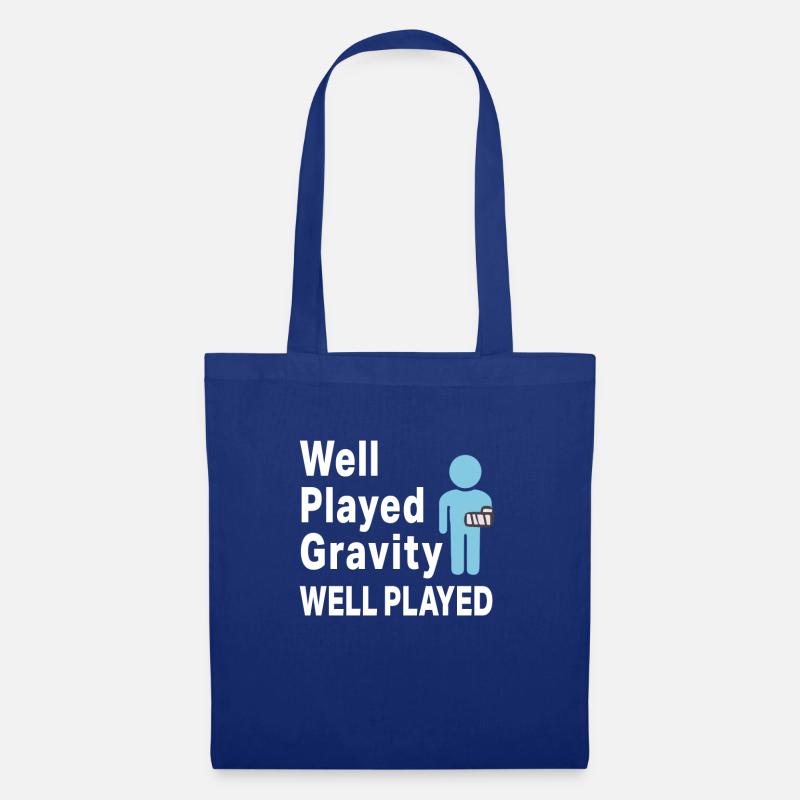 Funny Broken Arm Well Played Gravity Gift Design - Tote Bag - royal blue