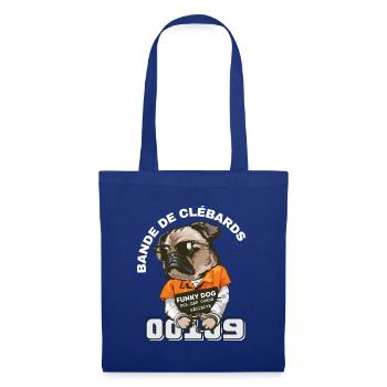 funky Dog, band of clebards - Tote Bag - royal blue - Front