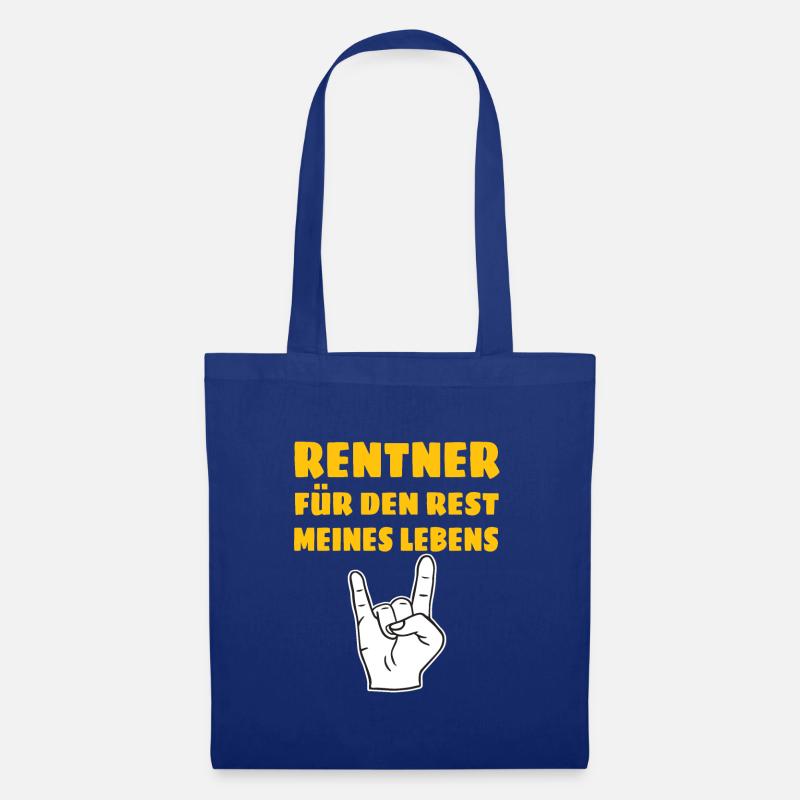 rentner lustiger spruch - Stoffbeutel - Royalblau
