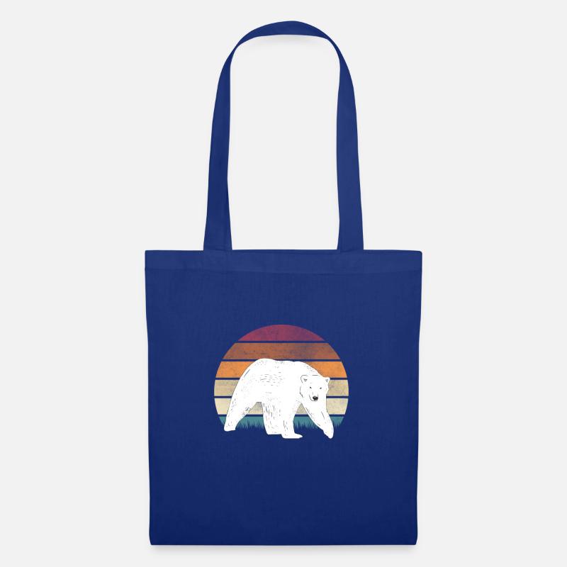 Eisbär Motiv Eisbären - Stoffbeutel - Royalblau