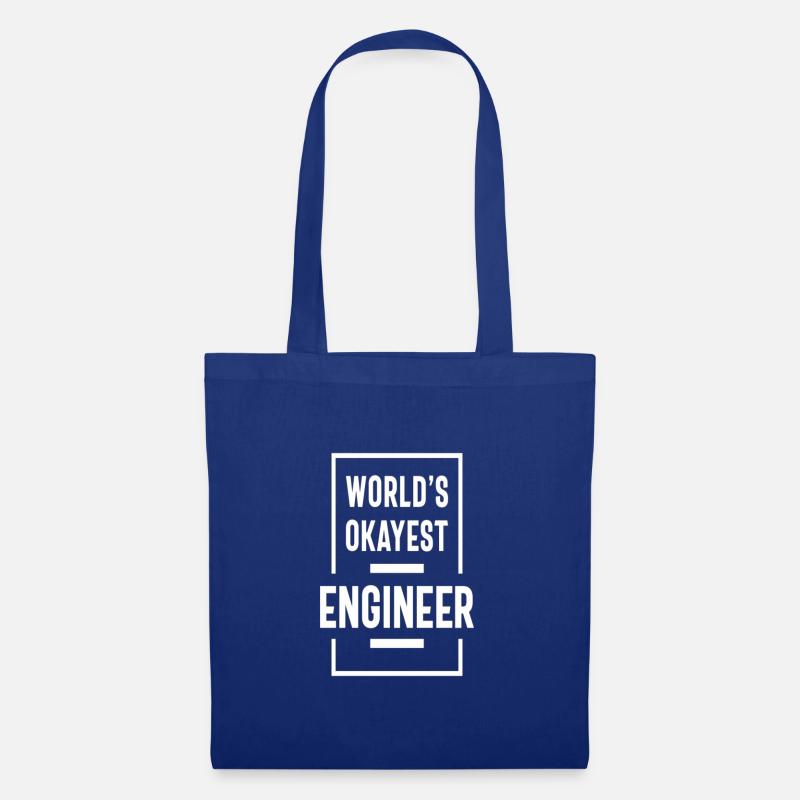 World's okayest engineer - Stoffbeutel - Royalblau