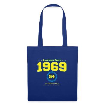 Awesome 1969 Shirt für Männer Frauen 54 Jahre alt 54. - Stoffbeutel - Royalblau - Vorne