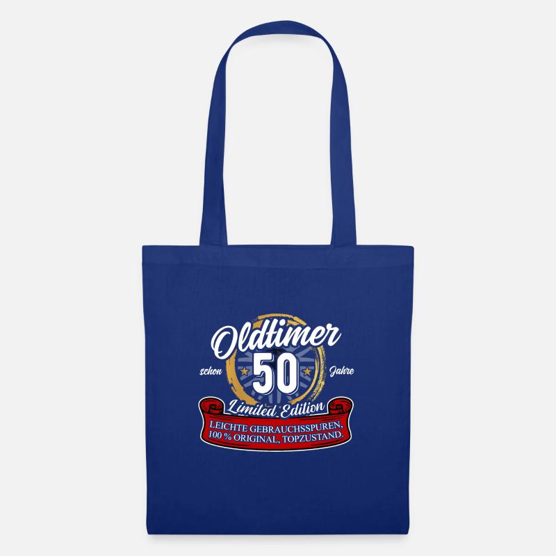 50. Geburtstag Oldtimer Model 50 Jahre Geburtstag - Stoffbeutel - Royalblau
