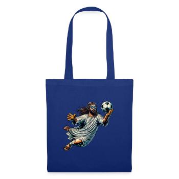 Jesus Soccer Gift Funny Soccer God Jesus Gift - Tote Bag - royal blue - Front