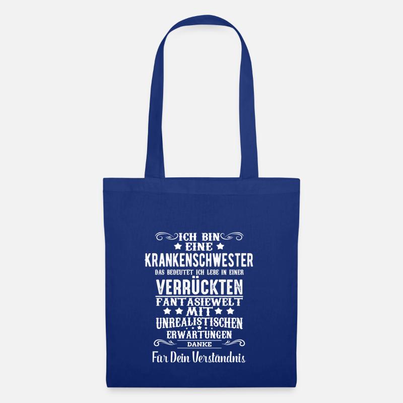 ich bin eine Krankenschwester - Stoffbeutel - Royalblau