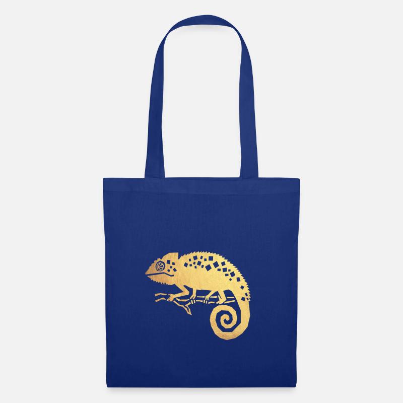 gold chamäleon - Stoffbeutel - Royalblau