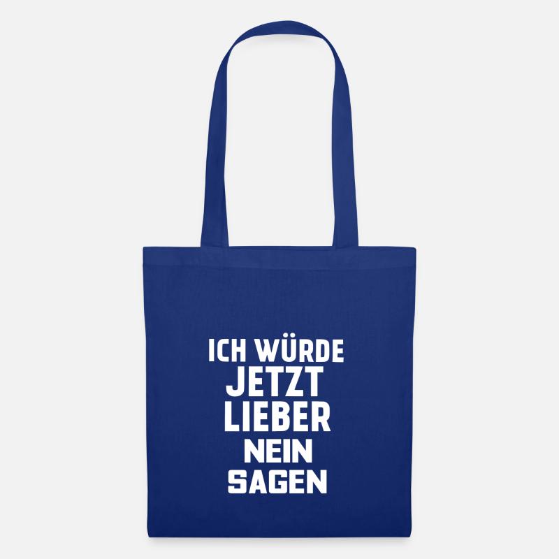 NEIN SAGEN - Stoffbeutel - Royalblau