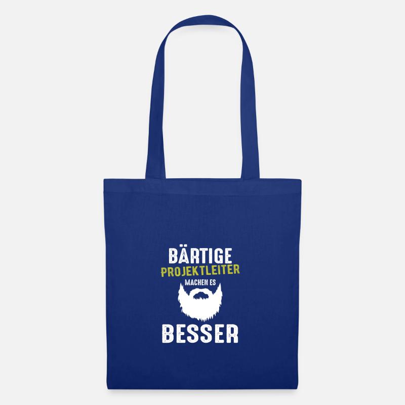 Bärtige Projektleiter machen es besser Geschenk Sh - Stoffbeutel - Royalblau