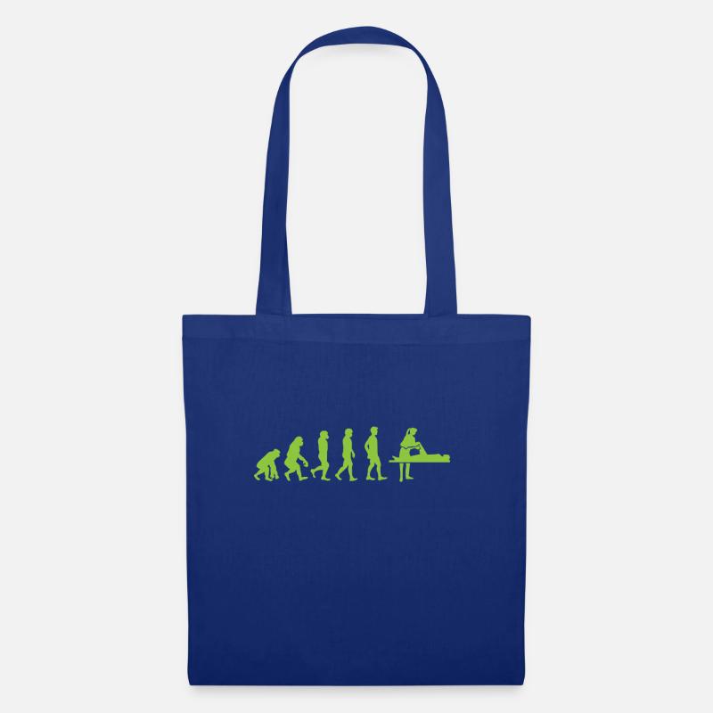 Evolution - Physiotherapist - Funny - Gift - Tote Bag - royal blue