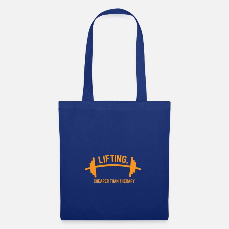 LIFTING CHEAPER THAN THERAPY GIFT - Tote Bag - royal blue