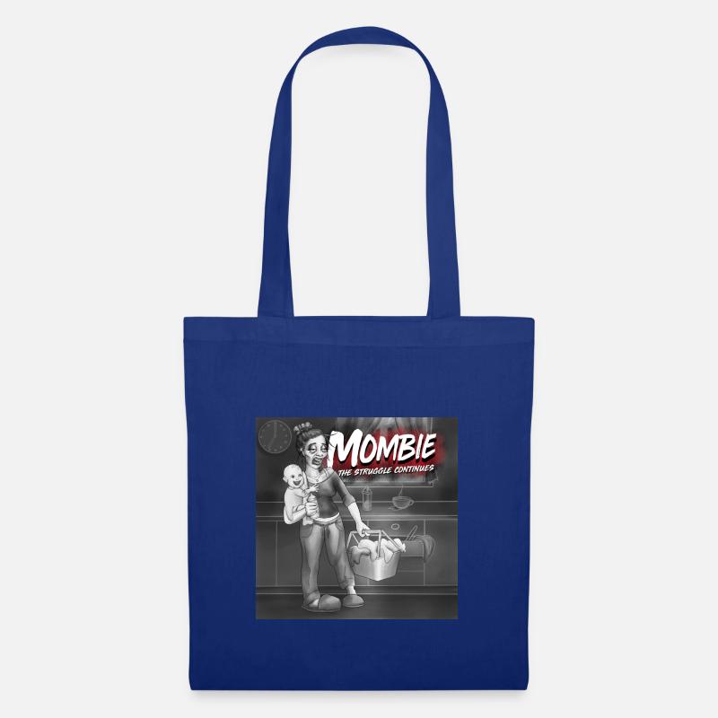 Mombie - The struggle continues - Stoffbeutel - Royalblau