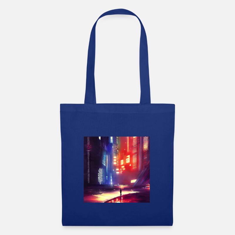 Future City - Stoffbeutel - Royalblau