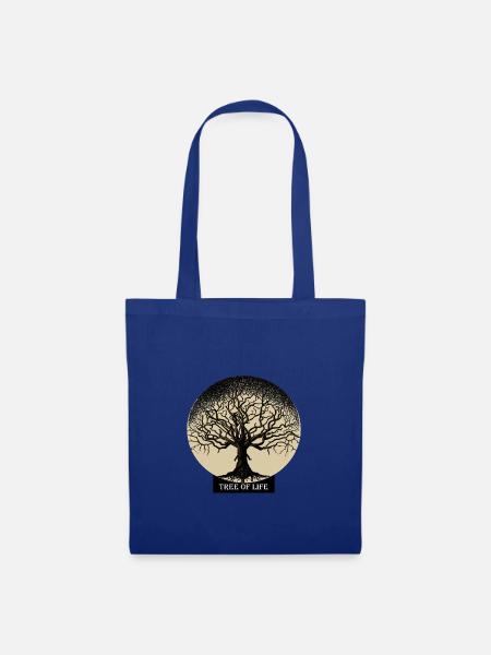 Baum des Lebens - Stoffbeutel - Royalblau