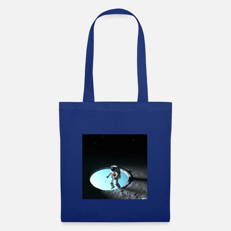 Astronaut in beiden Sphären - Stoffbeutel - Royalblau