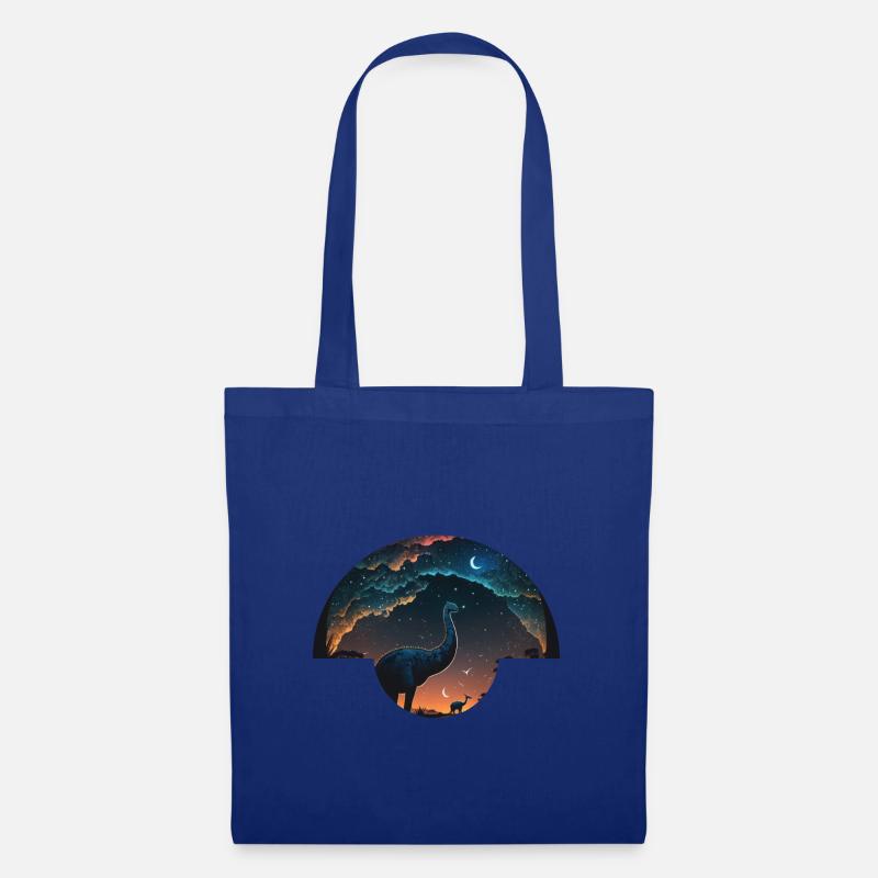 Dino Dream Night #1 - Stoffbeutel - Royalblau