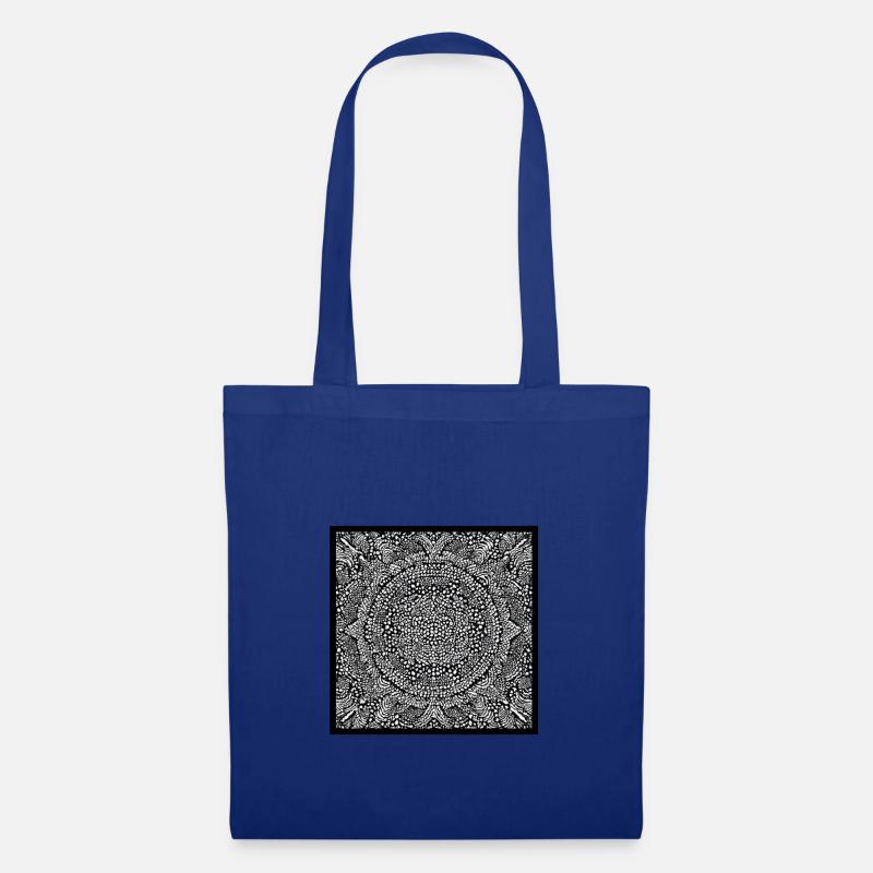 Abstrakte Illustration - Stoffbeutel - Royalblau