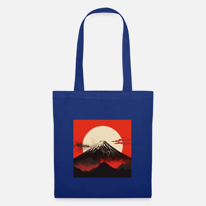 Die Pracht des Mount Fuji - Stoffbeutel - Royalblau