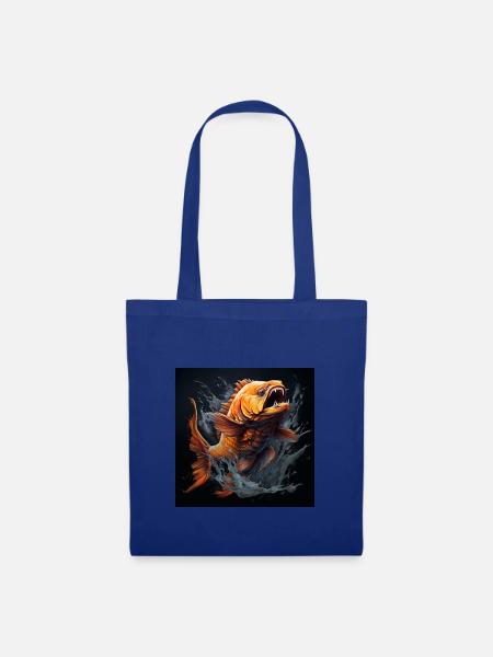 Carp aggressiv - Stoffbeutel - Royalblau