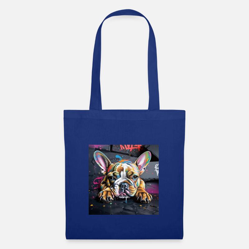 Frenchie - Stoffbeutel - Royalblau