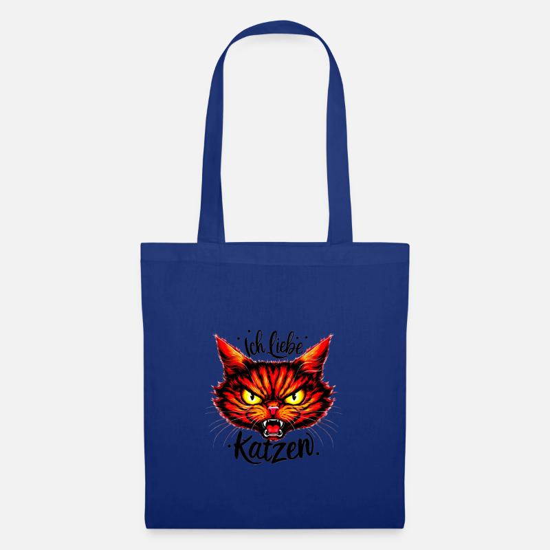 CatAngry - Stoffbeutel - Royalblau