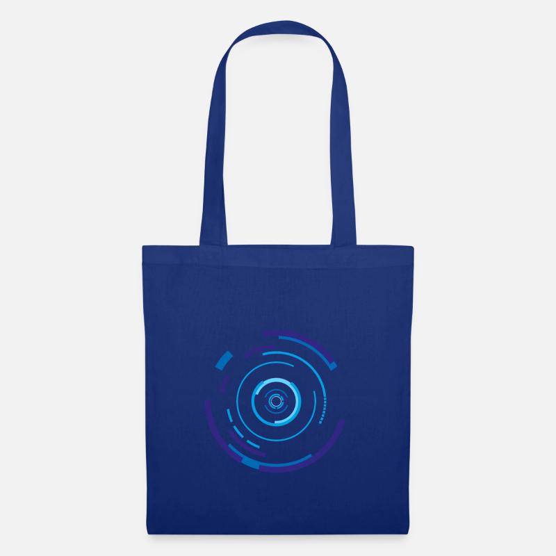 Spiral Blue - Stoffbeutel - Royalblau