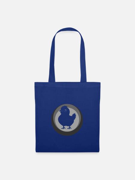 Huhn Federvieh - Stoffbeutel - Royalblau