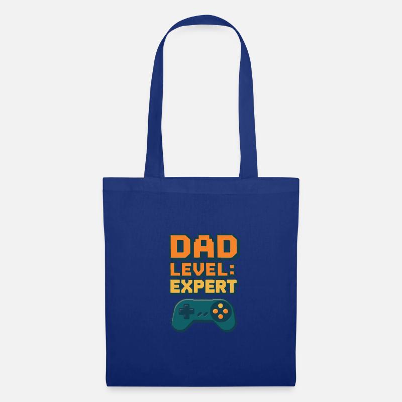 Dad Level: Expert – Controller - Tote Bag - royal blue