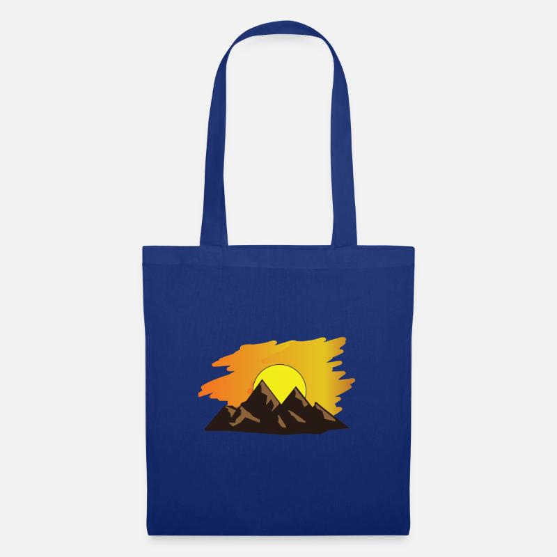 Berge - Stoffbeutel - Royalblau