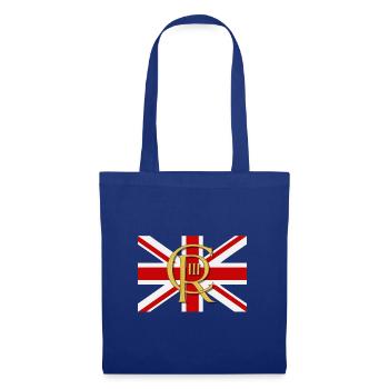 British King Coronation Charles England Flag - Tote Bag - royal blue - Front