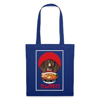 German Shorthaired Pointer Ramen Dog Japanese Art - Tote Bag - royal blue - Front
