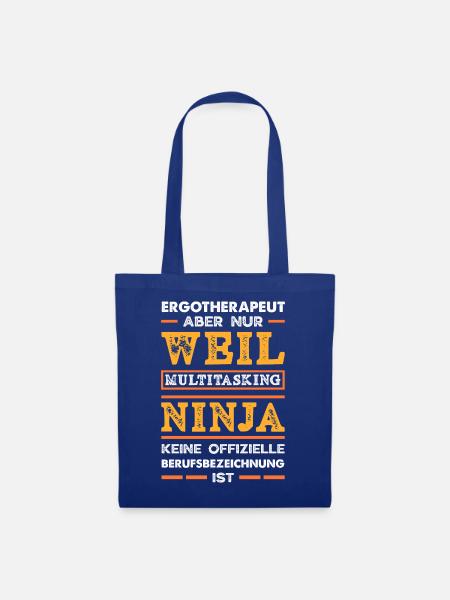 Ergotherapeut Multitasking Ninja - Stoffbeutel - Royalblau