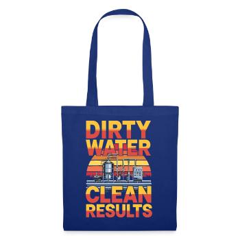  Dirty Water Clean Results Abwassertechnik - Stoffbeutel - Royalblau - Vorne