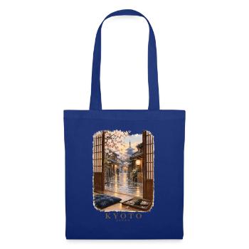Kyoto Spring durch offene Türen - Stoffbeutel - Royalblau - Vorne