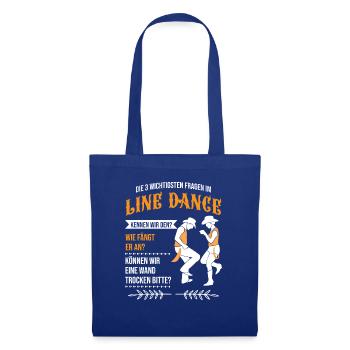 Fragen Im Line Dance Tanz Tänzer Tanzen Geschenk - Stoffbeutel - Royalblau - Vorne