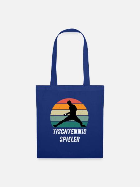 Tischtennisspieler - Stoffbeutel - Royalblau
