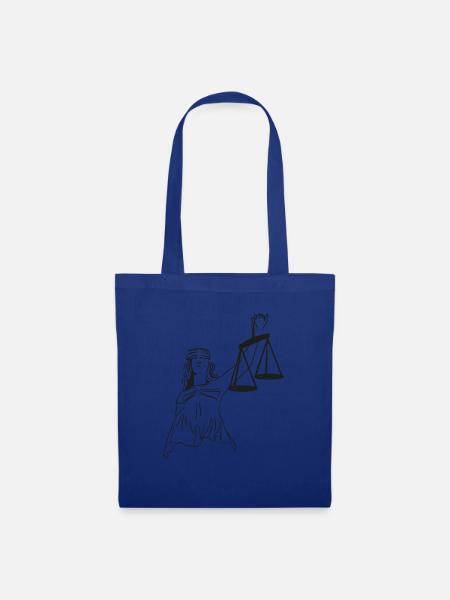 Justitia - Stoffbeutel - Royalblau