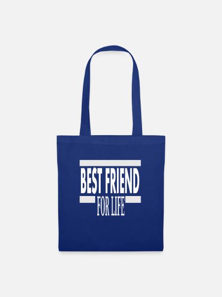 Bester Kumpel für immer coole Freunde Geschenkidee - Stoffbeutel - Royalblau