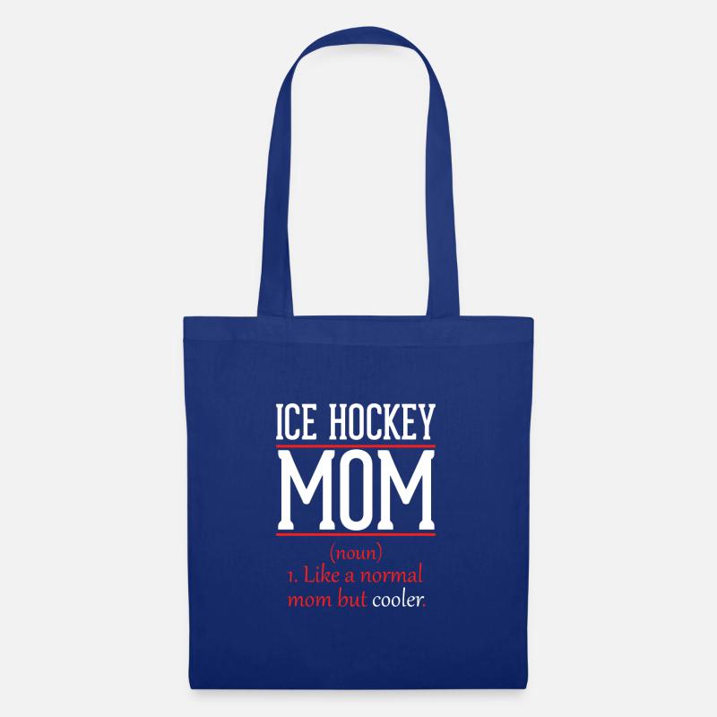 Eishockey Mama wie eine normale Mutter nur cooler - Stoffbeutel - Royalblau