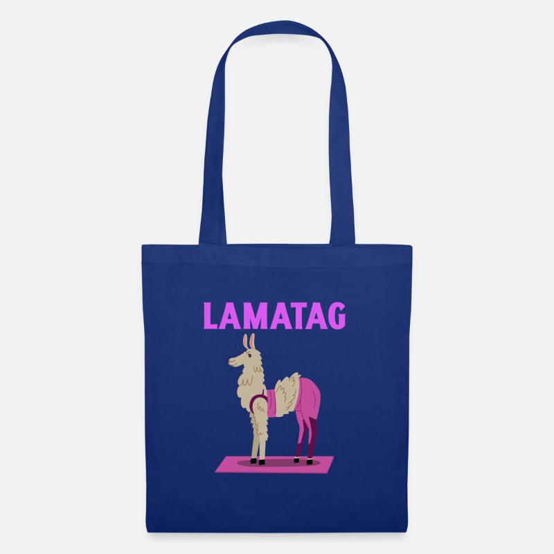 Lamatag Lama KamelKamel Buckel in der Sahara gift - Stoffbeutel - Royalblau