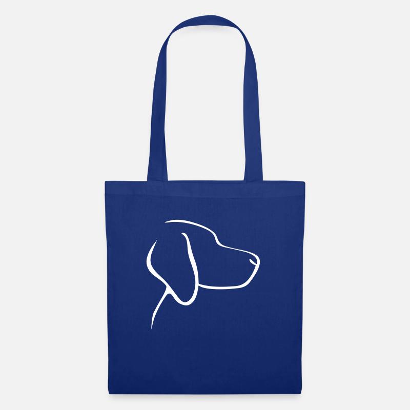 Hund - Stoffbeutel - Royalblau