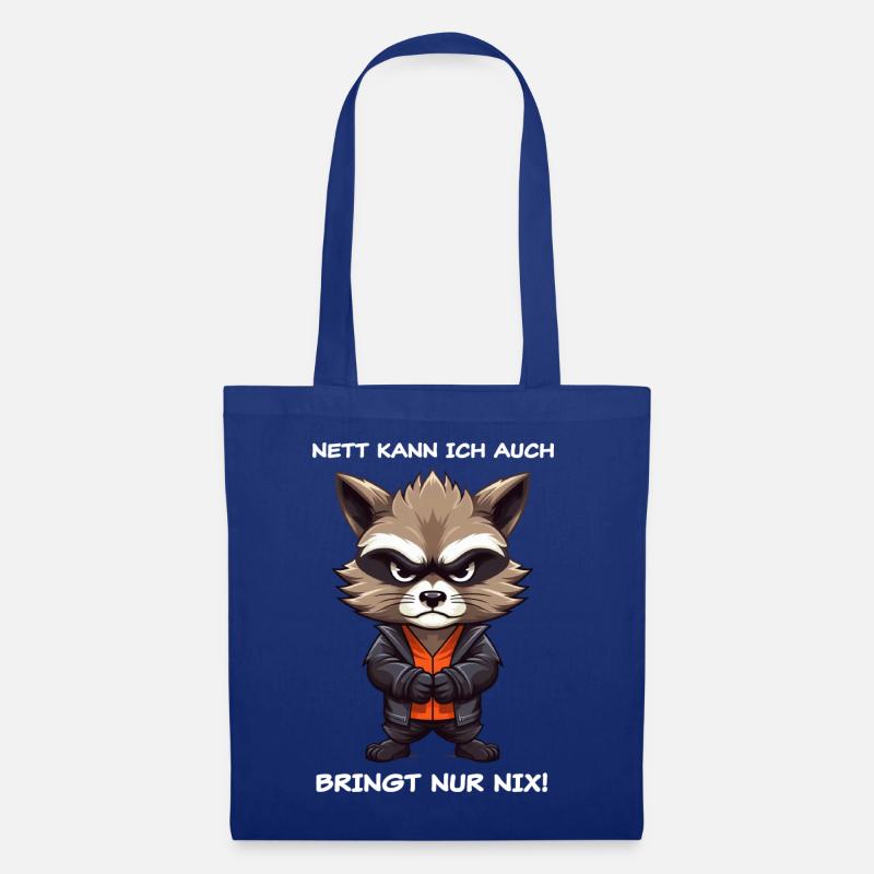 Nett Kann Ich Auch - hell - Stoffbeutel - Royalblau