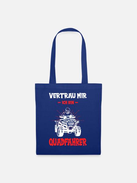 Quad Quadfahrer Motorsport Offroad Quad Spruch - Stoffbeutel - Royalblau