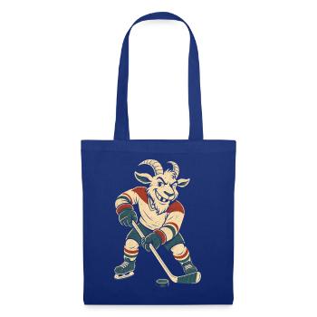 Eishockey Enforcer Ziege fehlender Zahn harter - Stoffbeutel - Royalblau - Vorne